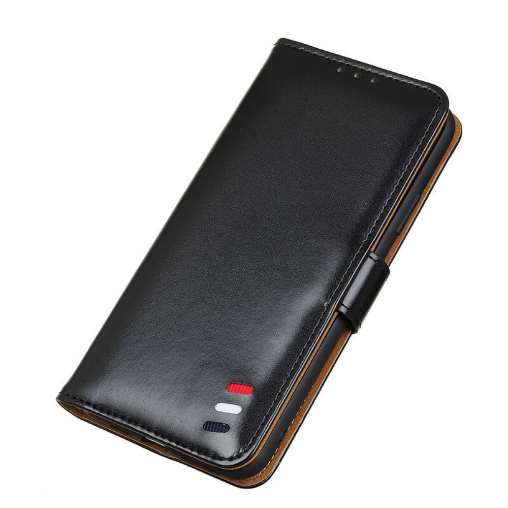 Flip Case Für OnePlus Nord N10 Tricolor Lederoptik