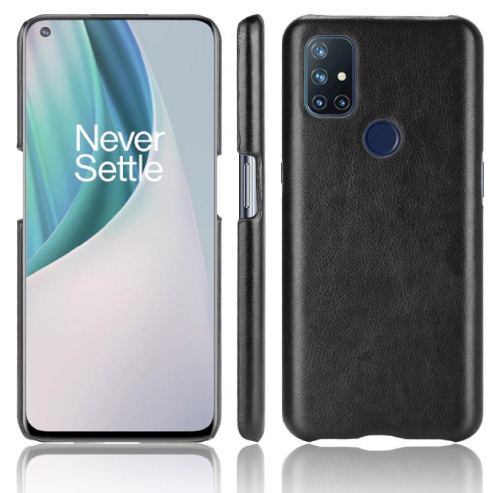 Handyhülle Für OnePlus Nord N10 Performance Litschi-leder-effekt