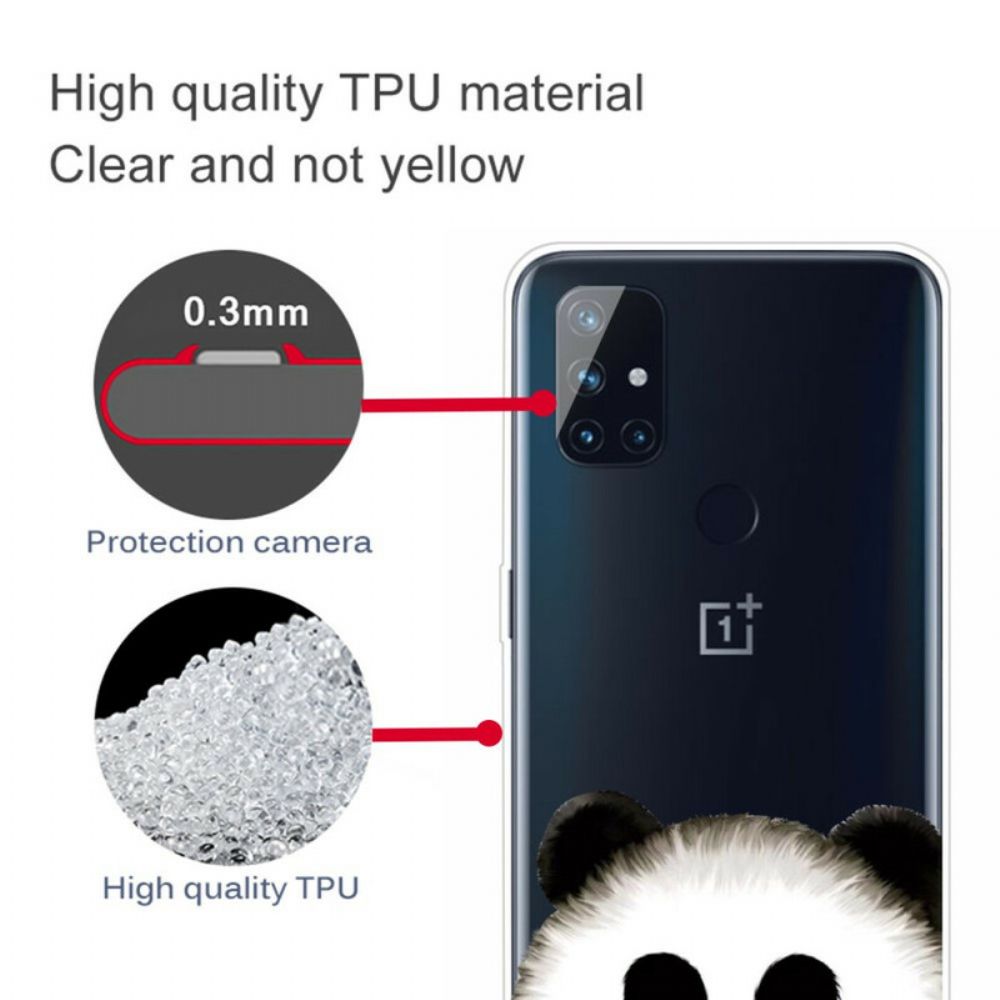 Handyhülle Für OnePlus Nord N10 Transparenter Panda