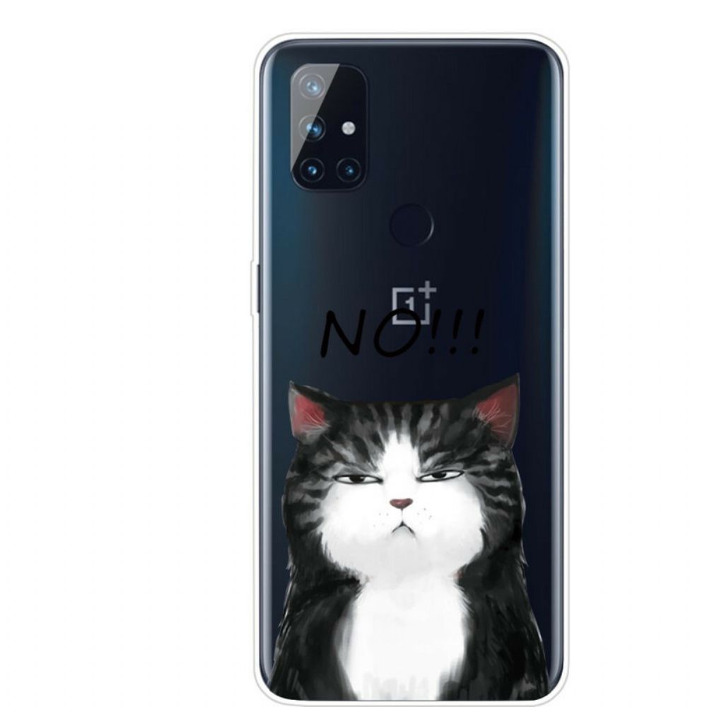 Hülle Für OnePlus Nord N10 Die Katze Die Nein Sagt