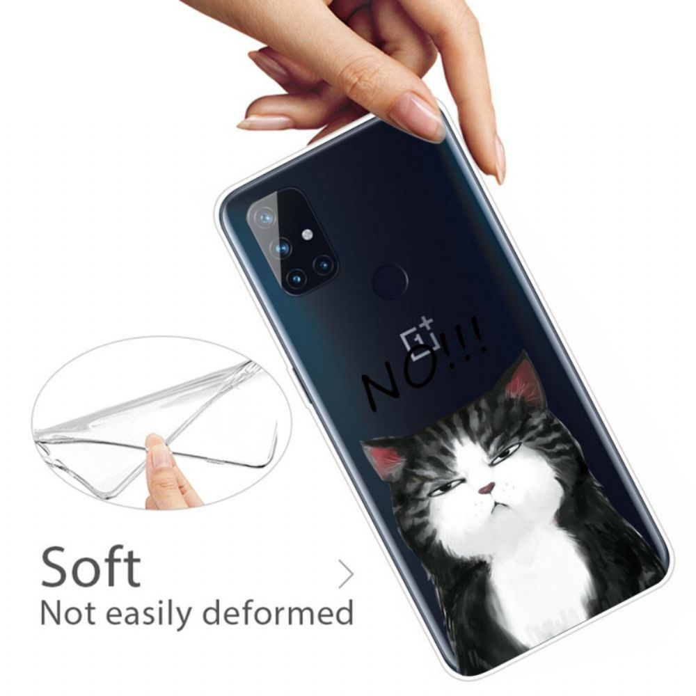 Hülle Für OnePlus Nord N10 Die Katze Die Nein Sagt