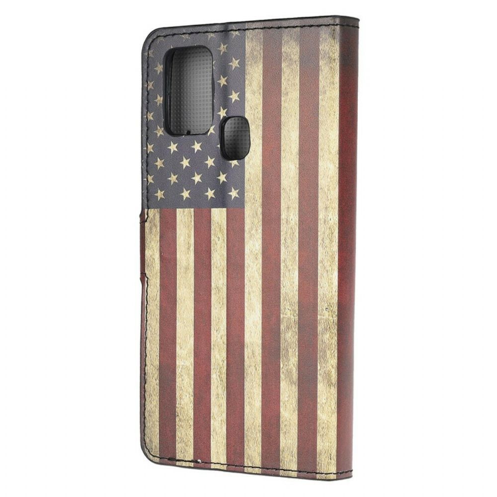 Lederhüllen Für OnePlus Nord N10 Amerikanische Flagge