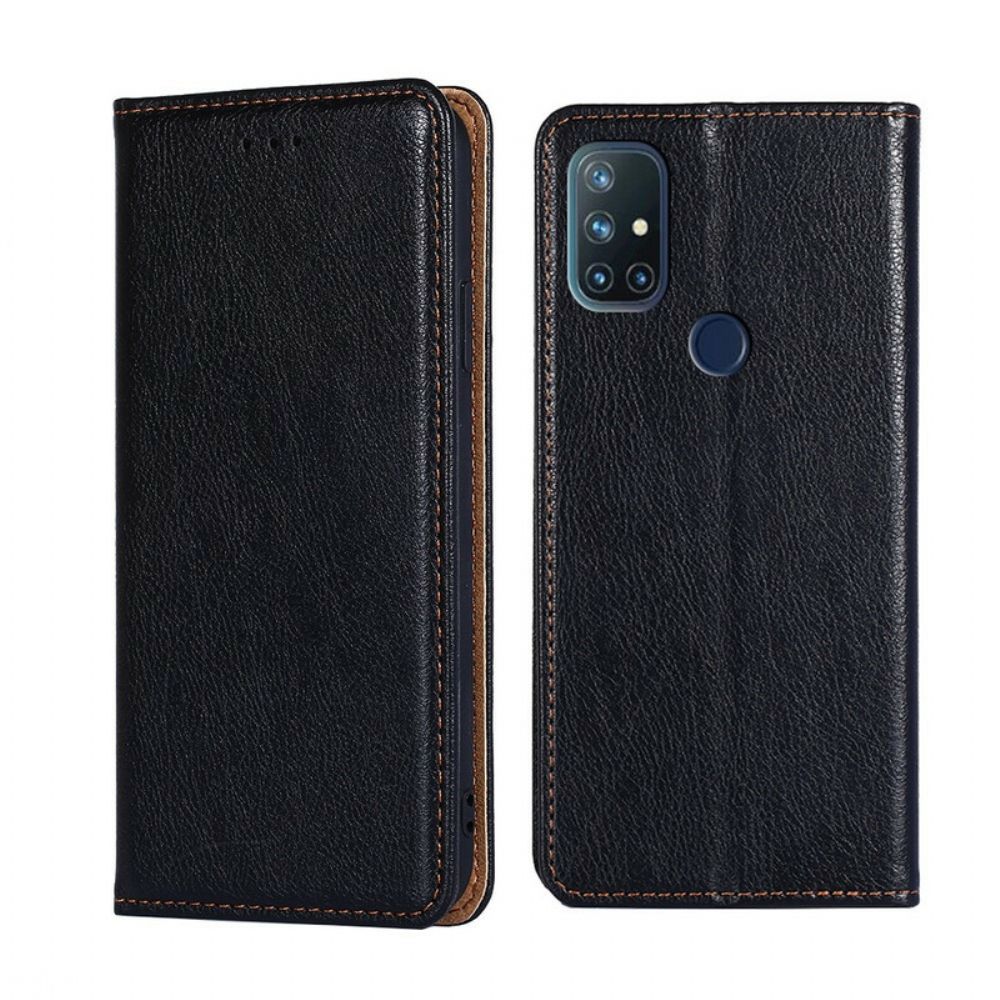 Schutzhülle Für OnePlus Nord N10 Flip Case Feine Lederoptik