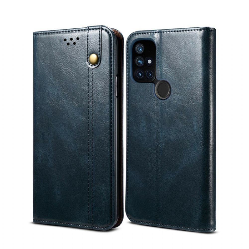 Schutzhülle Für OnePlus Nord N10 Flip Case Gewachstes Kunstleder