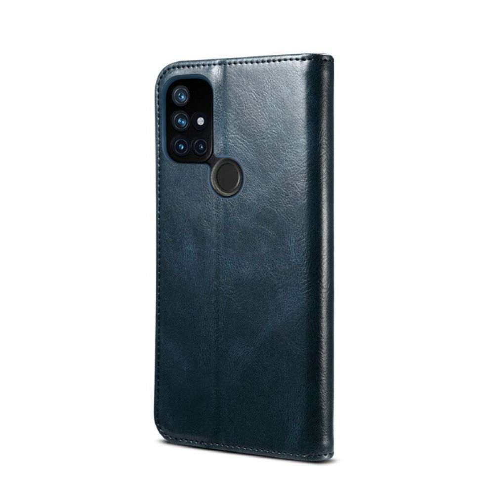 Schutzhülle Für OnePlus Nord N10 Flip Case Gewachstes Kunstleder