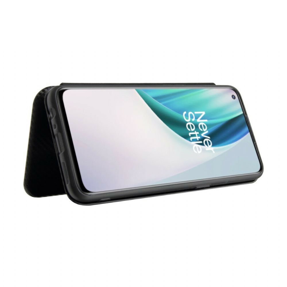 Schutzhülle Für OnePlus Nord N10 Flip Case Kohlefaser