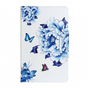 Flip Case Für Samsung Galaxy Tab A 8" (2024) Blumendekor