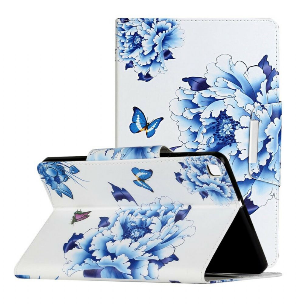 Flip Case Für Samsung Galaxy Tab A 8" (2024) Blumendekor