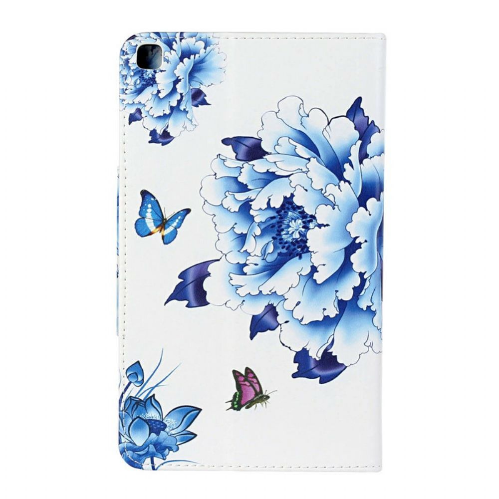 Flip Case Für Samsung Galaxy Tab A 8" (2024) Blumendekor