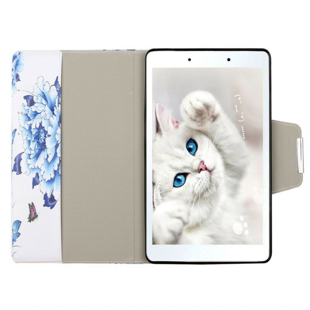 Flip Case Für Samsung Galaxy Tab A 8" (2024) Blumendekor