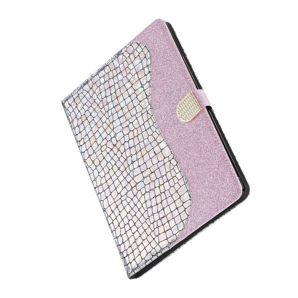 Flip Case Für Samsung Galaxy Tab A 8" (2024) Exquisite Krokodilstruktur