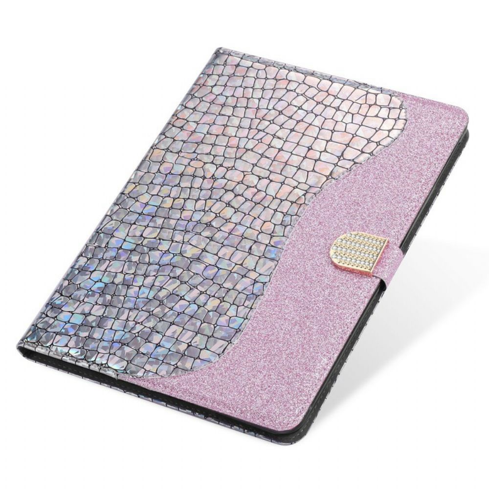 Flip Case Für Samsung Galaxy Tab A 8" (2024) Exquisite Krokodilstruktur