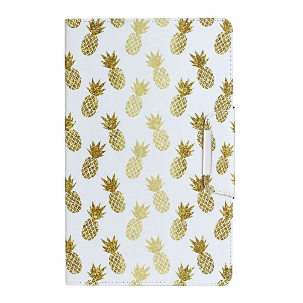 Flip Case Für Samsung Galaxy Tab A 8" (2024) Goldene Ananas