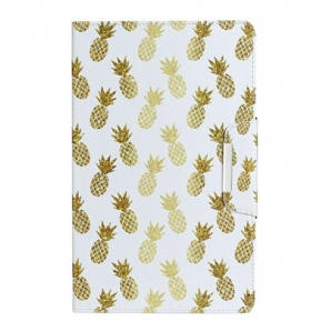 Flip Case Für Samsung Galaxy Tab A 8" (2024) Goldene Ananas