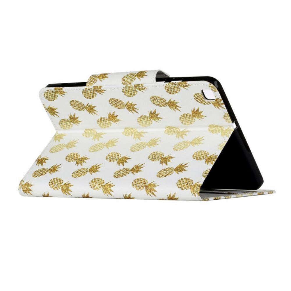 Flip Case Für Samsung Galaxy Tab A 8" (2024) Goldene Ananas