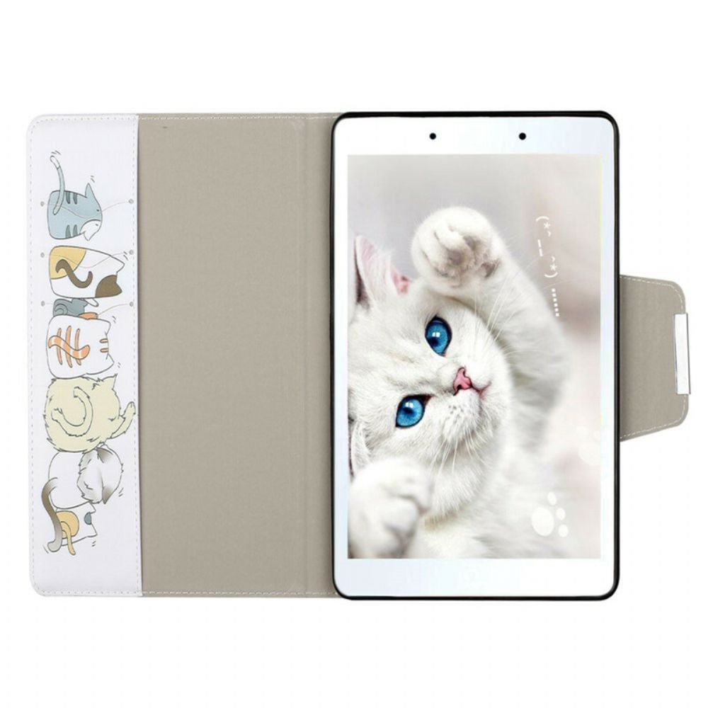 Flip Case Für Samsung Galaxy Tab A 8" (2024) Katzenfreunde