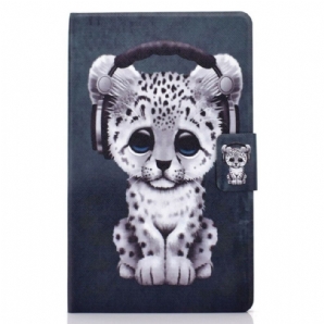 Flip Case Für Samsung Galaxy Tab A 8" (2024) Kleiner Leopard