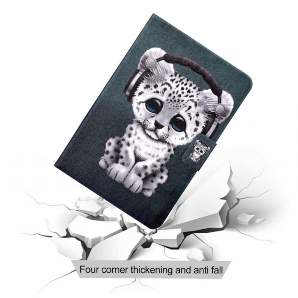 Flip Case Für Samsung Galaxy Tab A 8" (2024) Kleiner Leopard