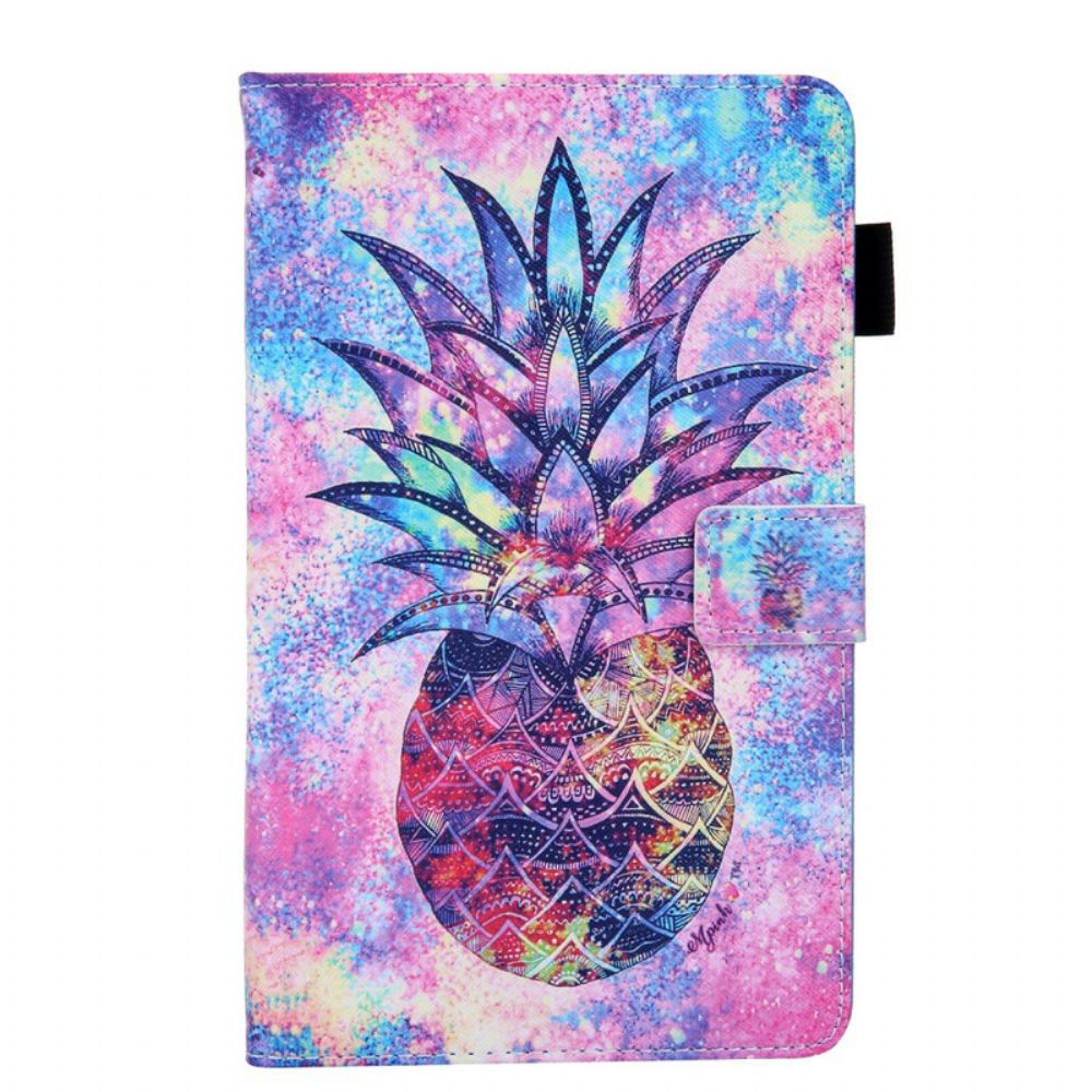 Flip Case Für Samsung Galaxy Tab A 8" (2024) Mehrfarbige Ananas