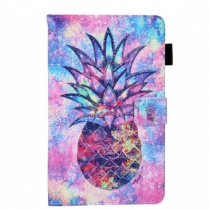 Flip Case Für Samsung Galaxy Tab A 8" (2024) Mehrfarbige Ananas