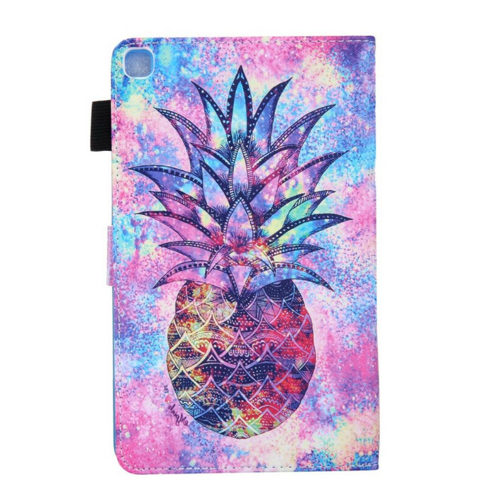 Flip Case Für Samsung Galaxy Tab A 8" (2024) Mehrfarbige Ananas