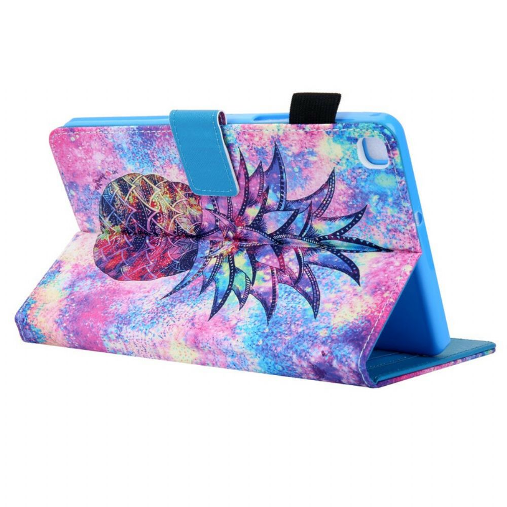 Flip Case Für Samsung Galaxy Tab A 8" (2024) Mehrfarbige Ananas