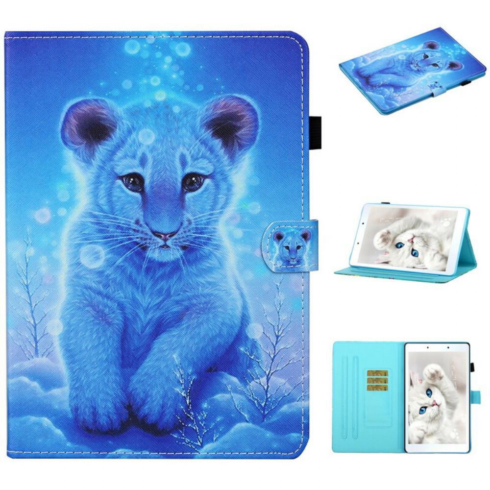 Flip Case Für Samsung Galaxy Tab A 8" (2024) Schneetiger