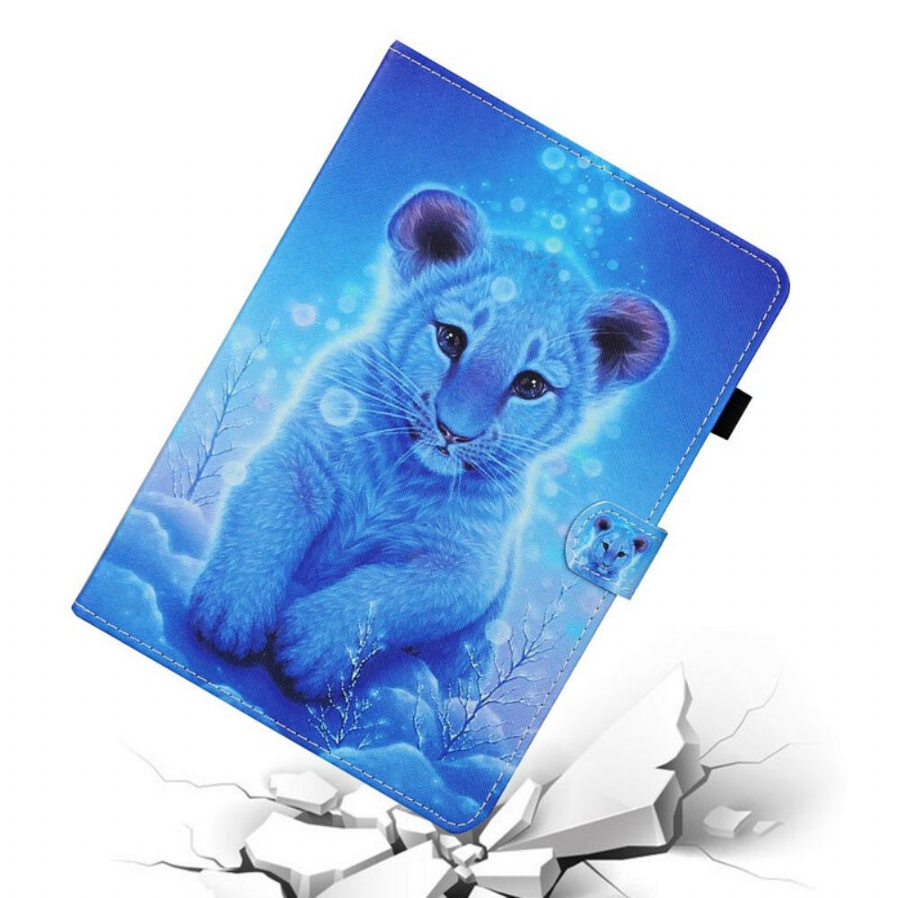 Flip Case Für Samsung Galaxy Tab A 8" (2024) Schneetiger