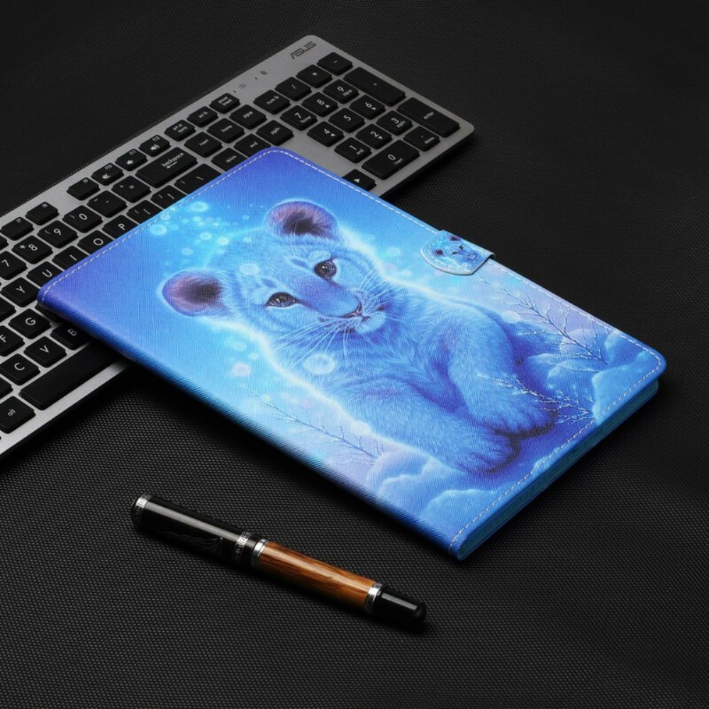 Flip Case Für Samsung Galaxy Tab A 8" (2024) Schneetiger