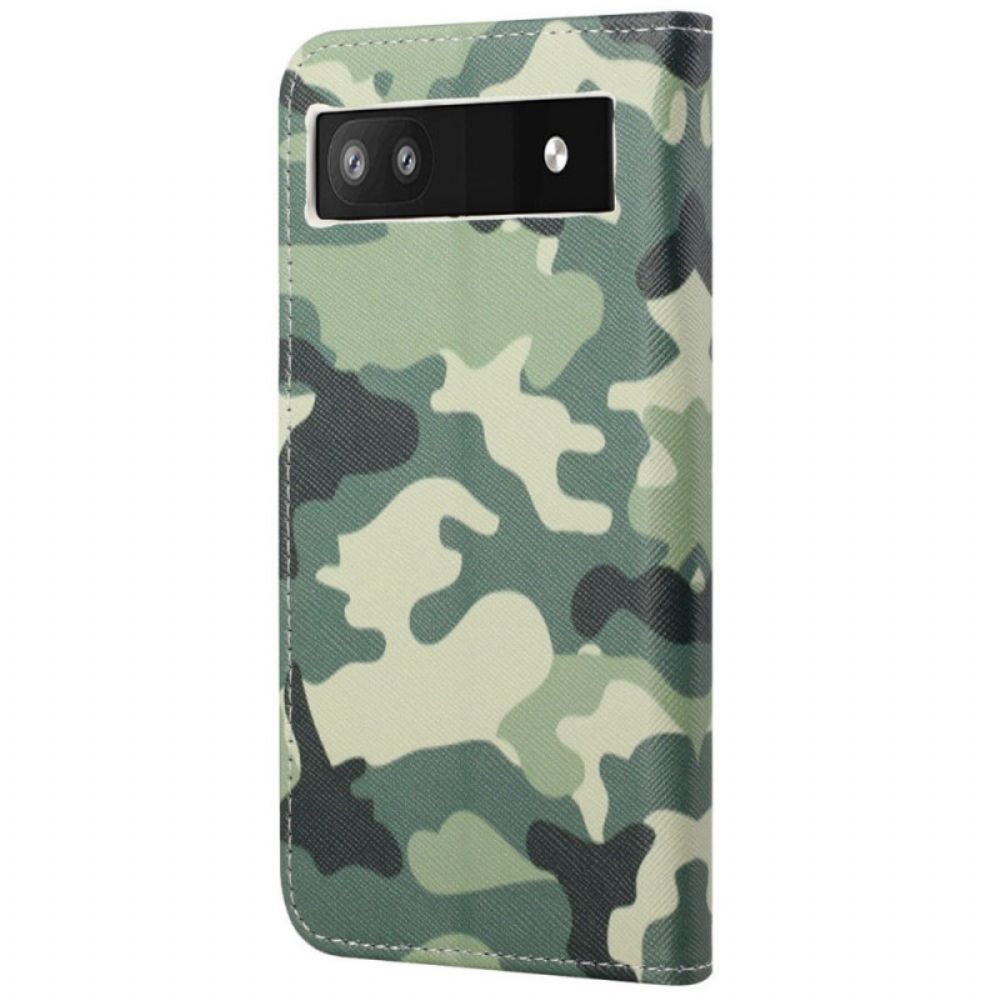 Flip Case Für Google Pixel 6A Camouflage