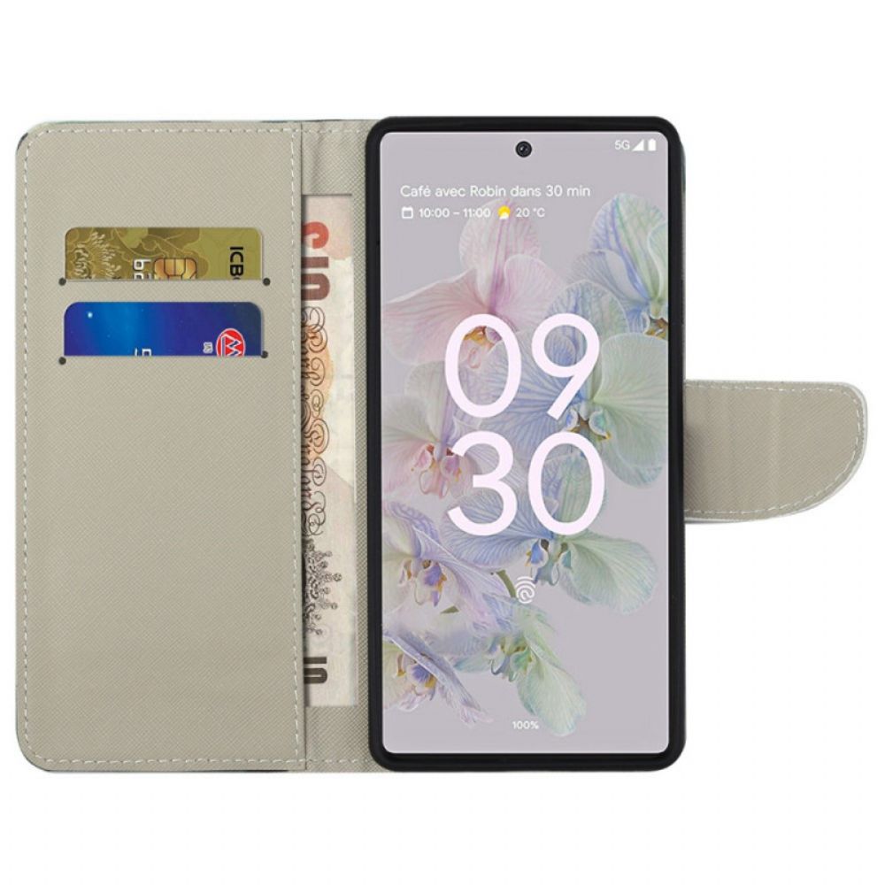 Flip Case Für Google Pixel 6A Camouflage