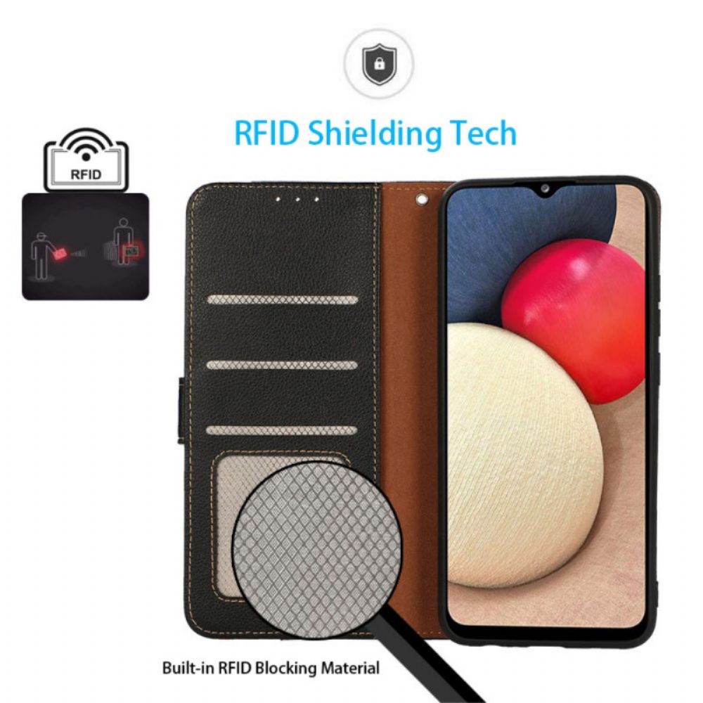 Flip Case Für Google Pixel 6A Liche Style Rfid Khazneh