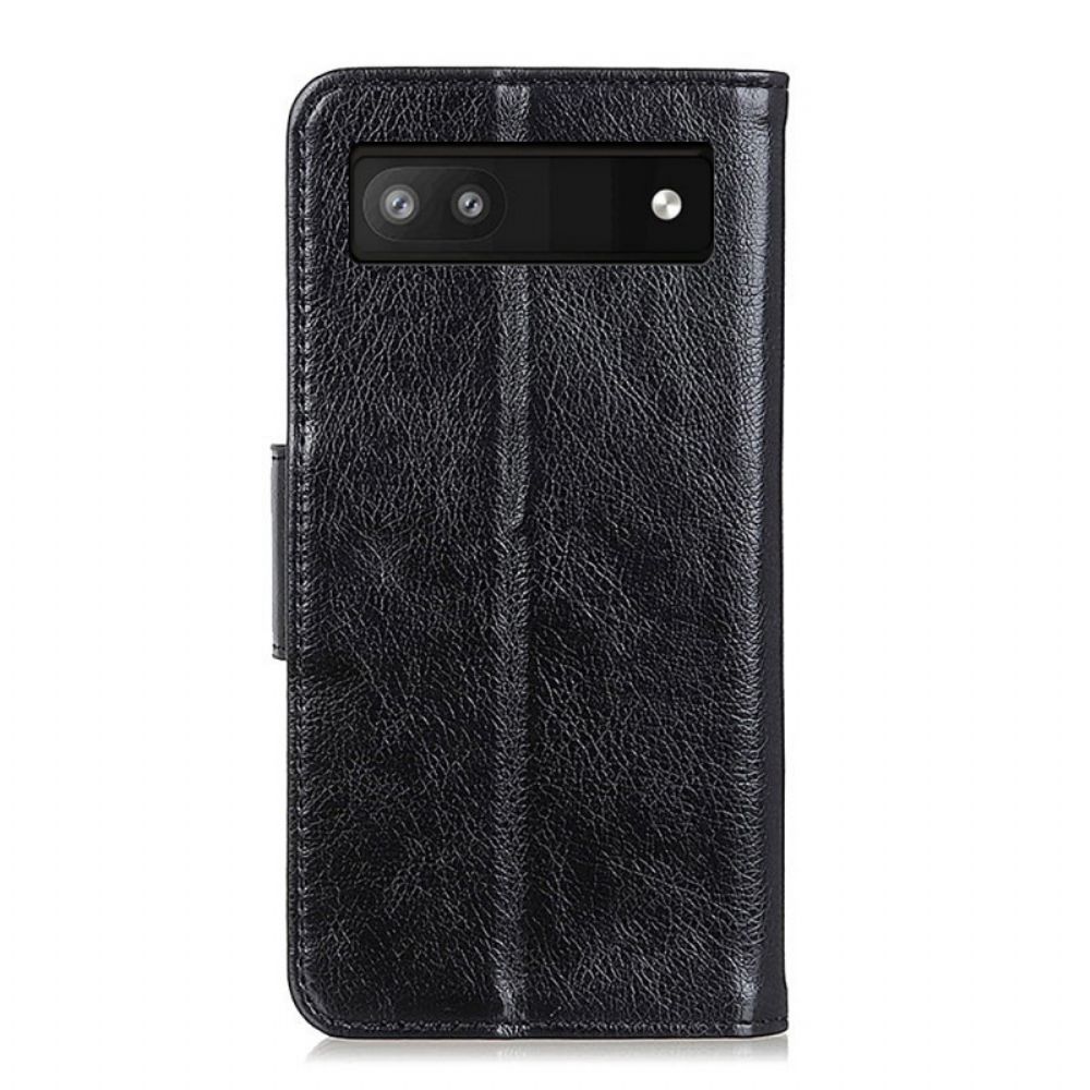 Flip Case Für Google Pixel 6A Nappaleder