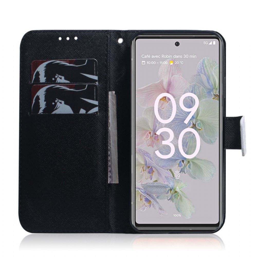 Flip Case Für Google Pixel 6A Welpen-traum