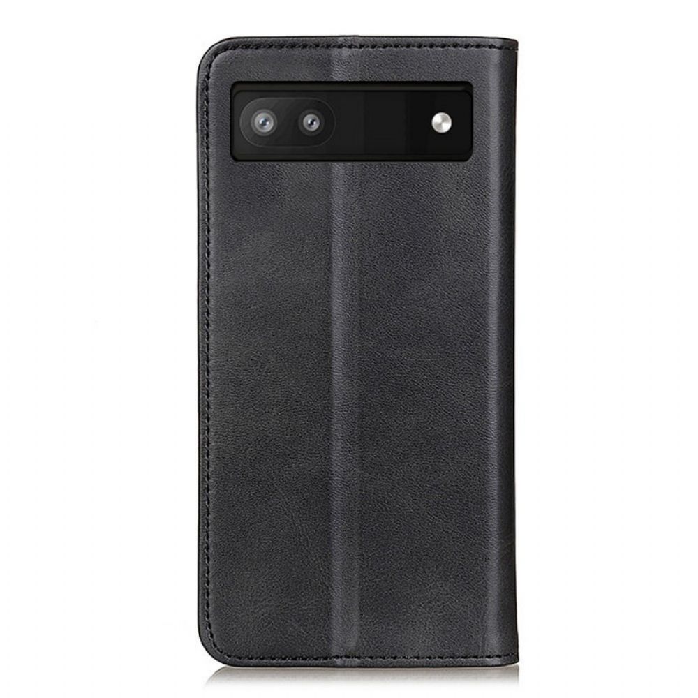 Schutzhülle Für Google Pixel 6A Flip Case Spaltleder