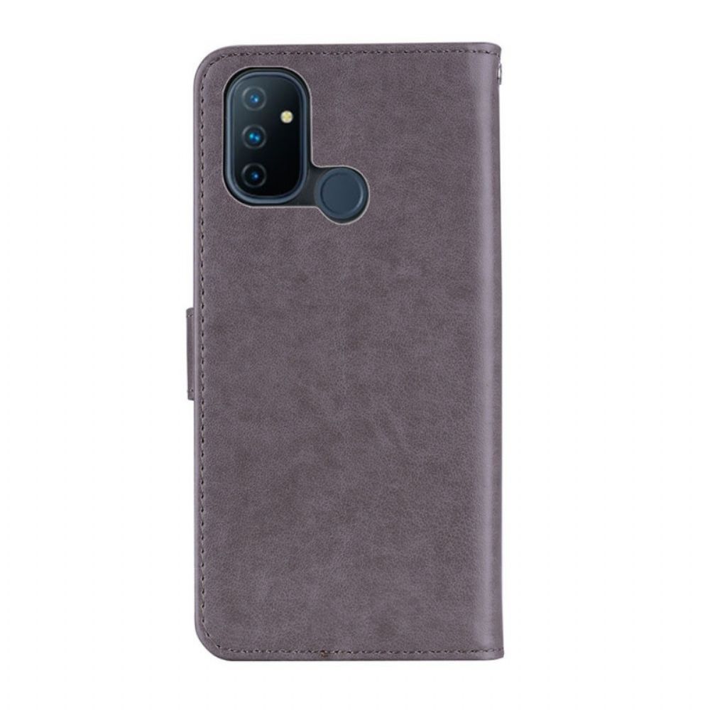 Flip Case Für OnePlus Nord N100 Eulen-mandala Und Anhänger