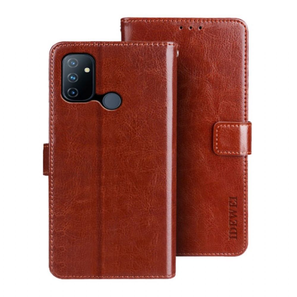 Flip Case Für OnePlus Nord N100 Kunstleder Idewei