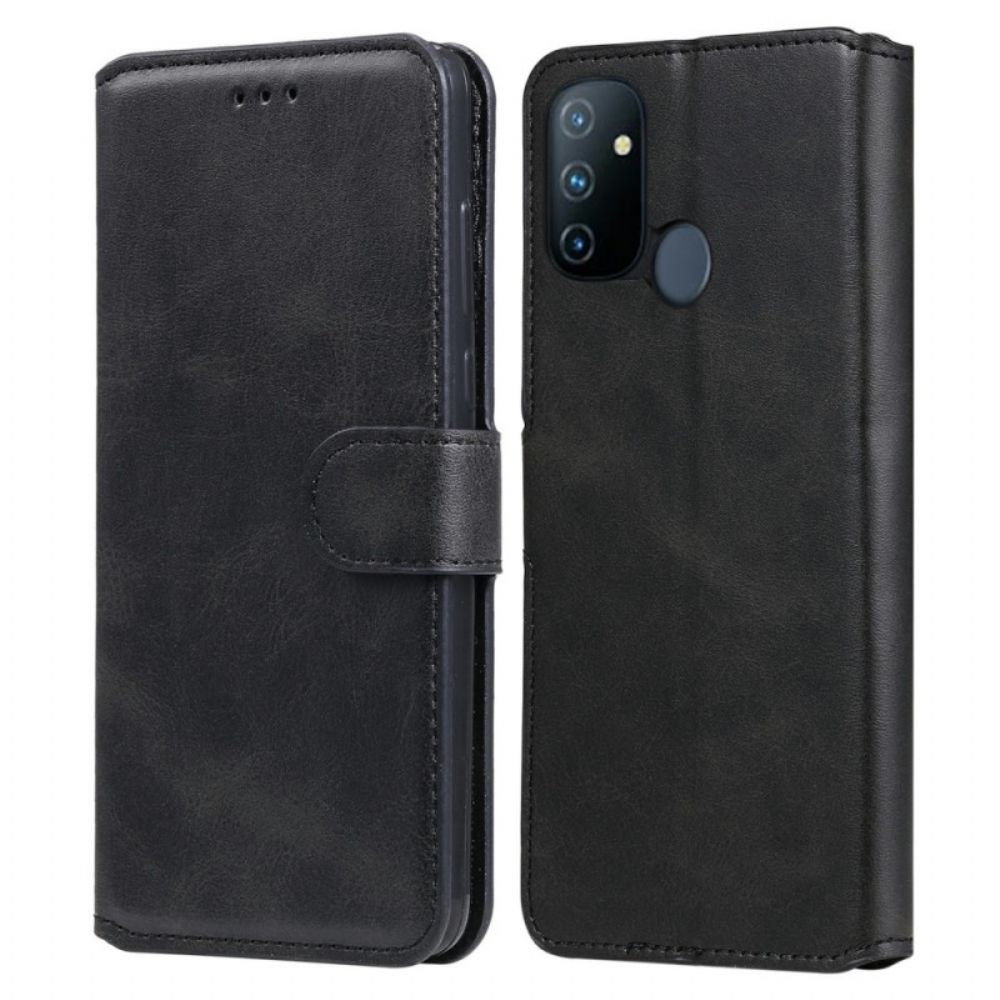 Flip Case Für OnePlus Nord N100 Leder Im Vintage-stil