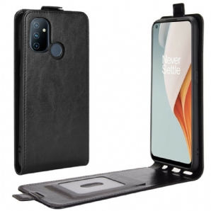 Flip Case Für OnePlus Nord N100 Flip Case Ledereffekt Mit Vertikaler Klappe