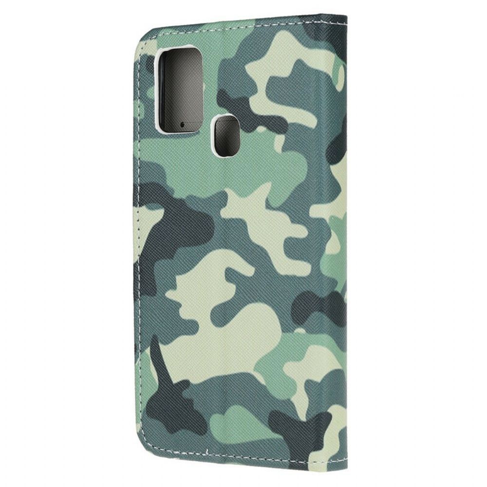 Flip Case Für OnePlus Nord N100 Militärische Tarnung