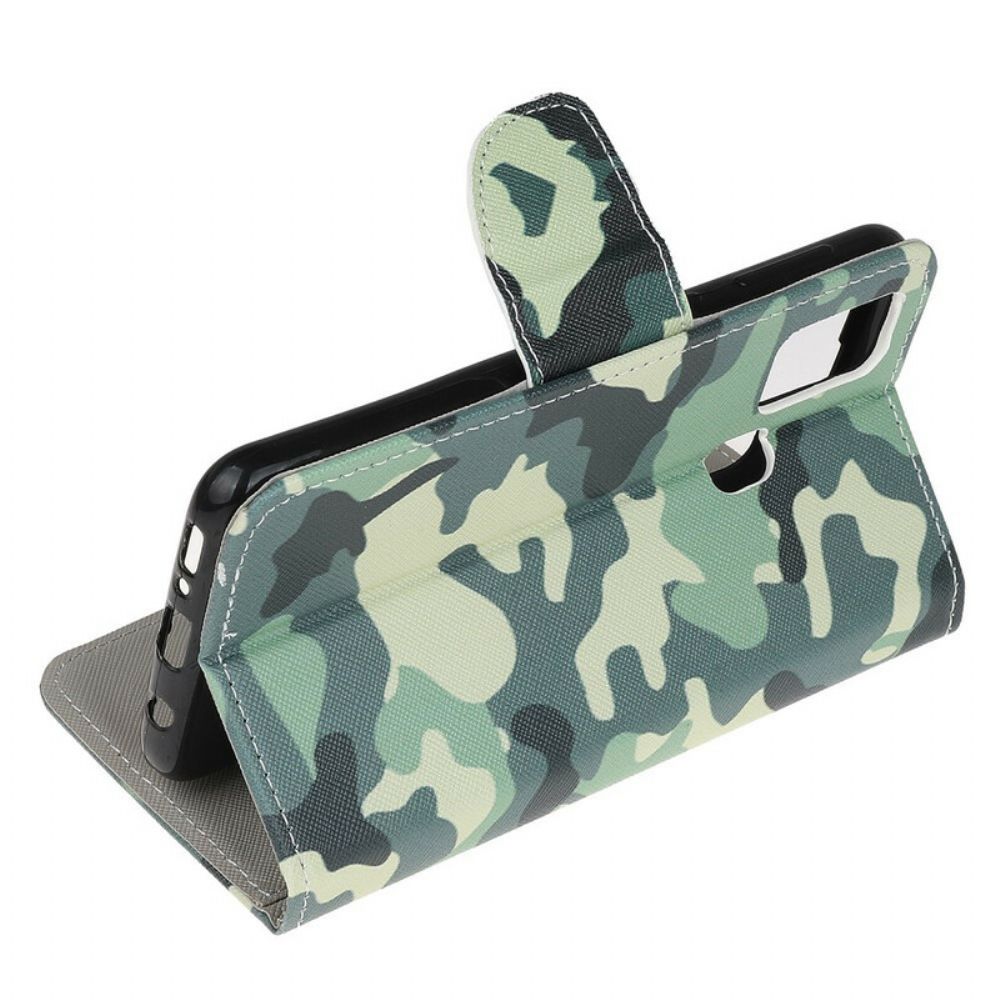 Flip Case Für OnePlus Nord N100 Militärische Tarnung