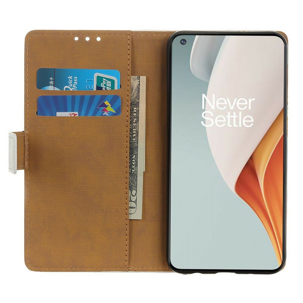 Flip Case Für OnePlus Nord N100 Reisekat