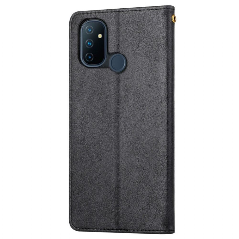 Flip Case Für OnePlus Nord N100 Silhouette Aus Kunstleder