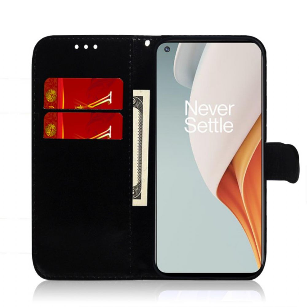 Flip Case Für OnePlus Nord N100 Spiegel Mit Kunstlederbezug