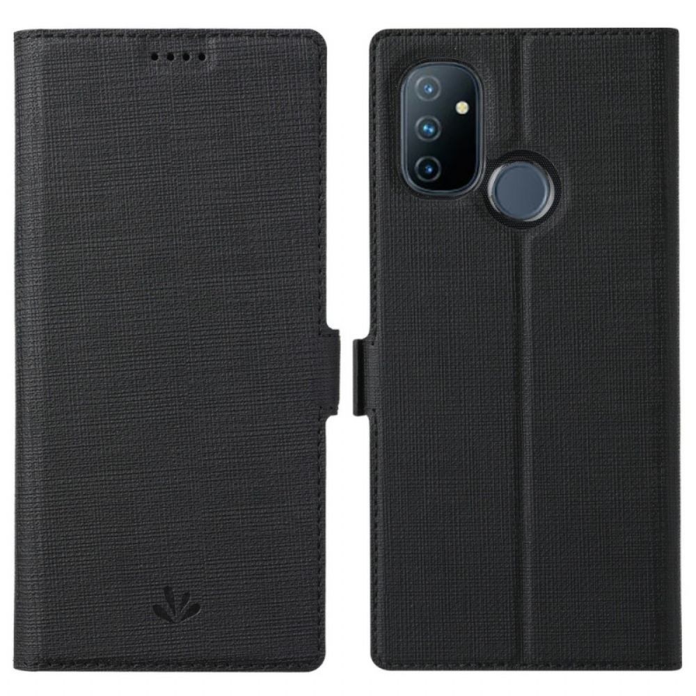 Flip Case Für OnePlus Nord N100 Strukturierter Vili