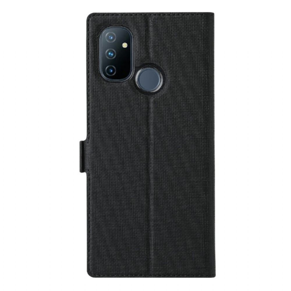 Flip Case Für OnePlus Nord N100 Strukturierter Vili