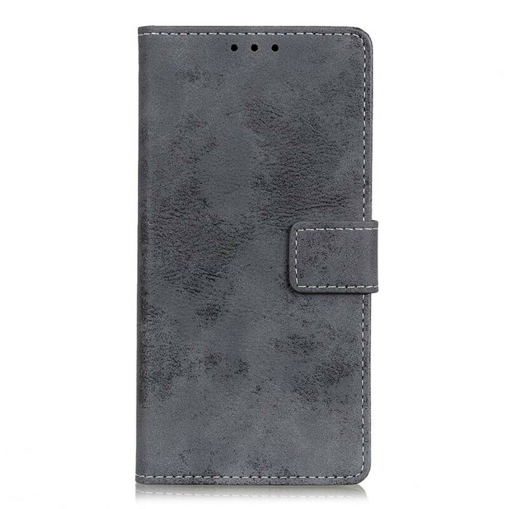 Flip Case Für OnePlus Nord N100 Vintage Kunstleder