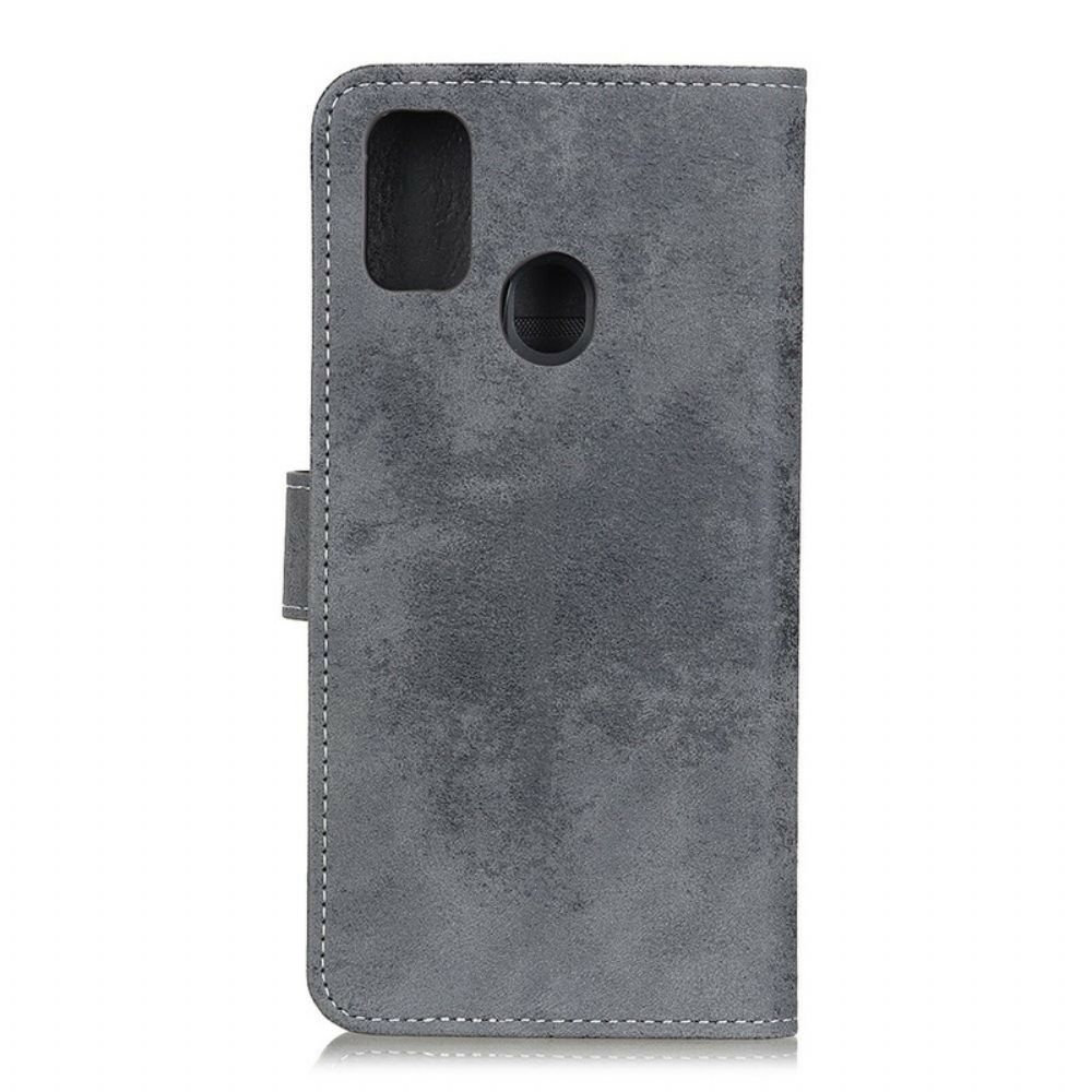 Flip Case Für OnePlus Nord N100 Vintage Kunstleder