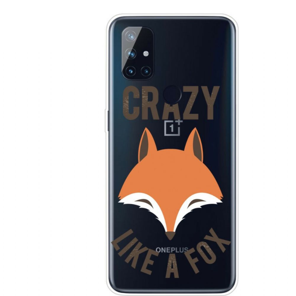 Handyhülle Für OnePlus Nord N100 Fuchs / Verrückt Wie Ein Fuchs