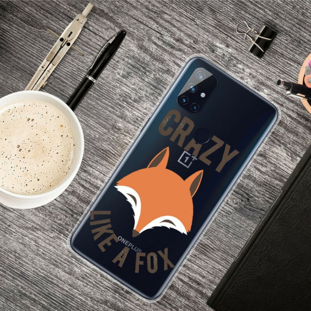 Handyhülle Für OnePlus Nord N100 Fuchs / Verrückt Wie Ein Fuchs